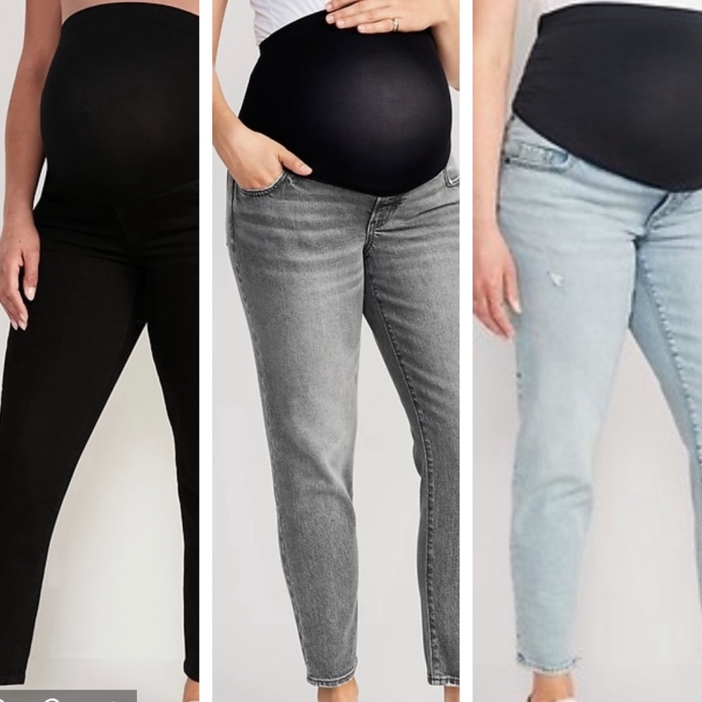 Old Navy Full Panel Maternity Straight Leg OG Jeans